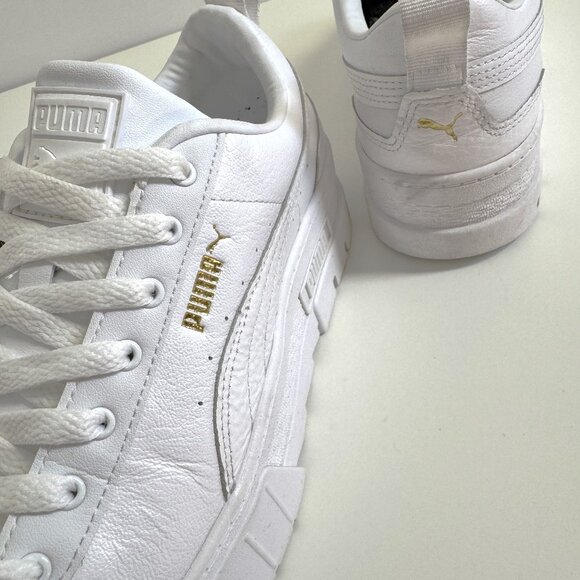 Puma Plataform Women's Triple White - Picture 8 of 8